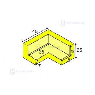 Profil ochronny narożny E 2D