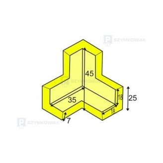 Profil ochronny narożny E 3D